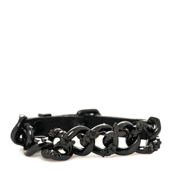 Louis Vuitton Black Chain Bracelet